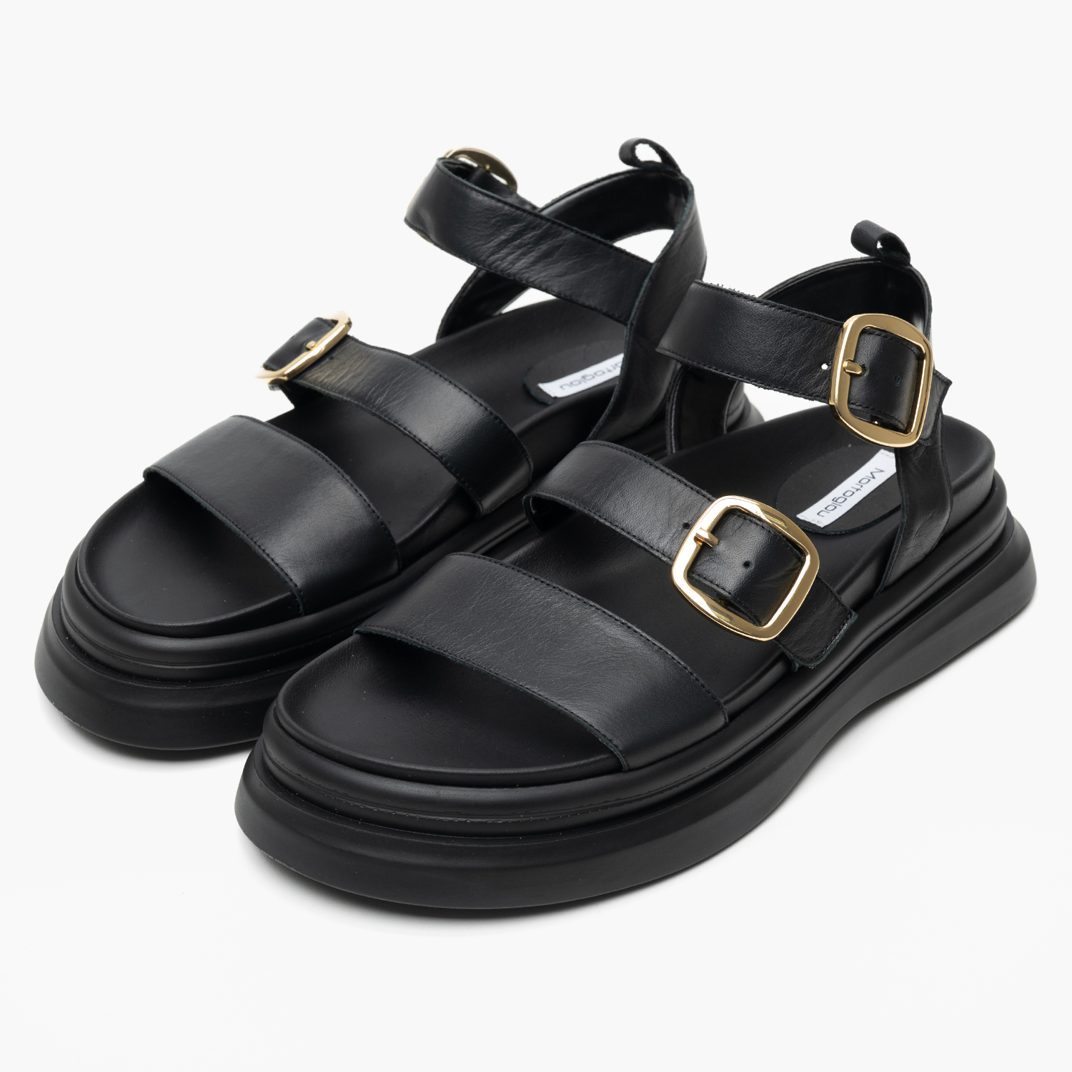 Women Platforms Low 2541.02306 Black Leather Mortoglou Women Platforms Low 2541.02306 Black Leather Mortoglou