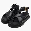 Women Flats 2541.02318 Black Leather Mortoglou Women Flats 2541.02318 Black Leather Mortoglou