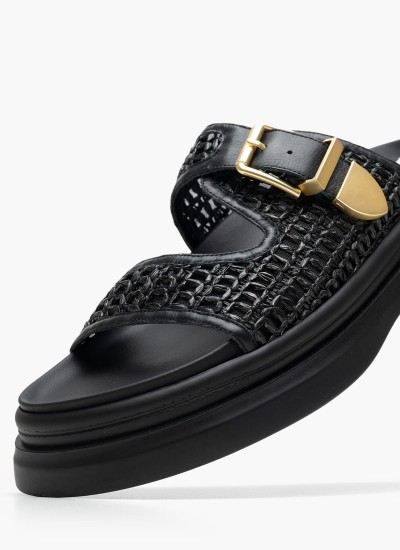 Γυναικεία Παπούτσια Casual Greenwich.Flatform Μπεζ Δέρμα Καστόρι Tommy Hilfiger