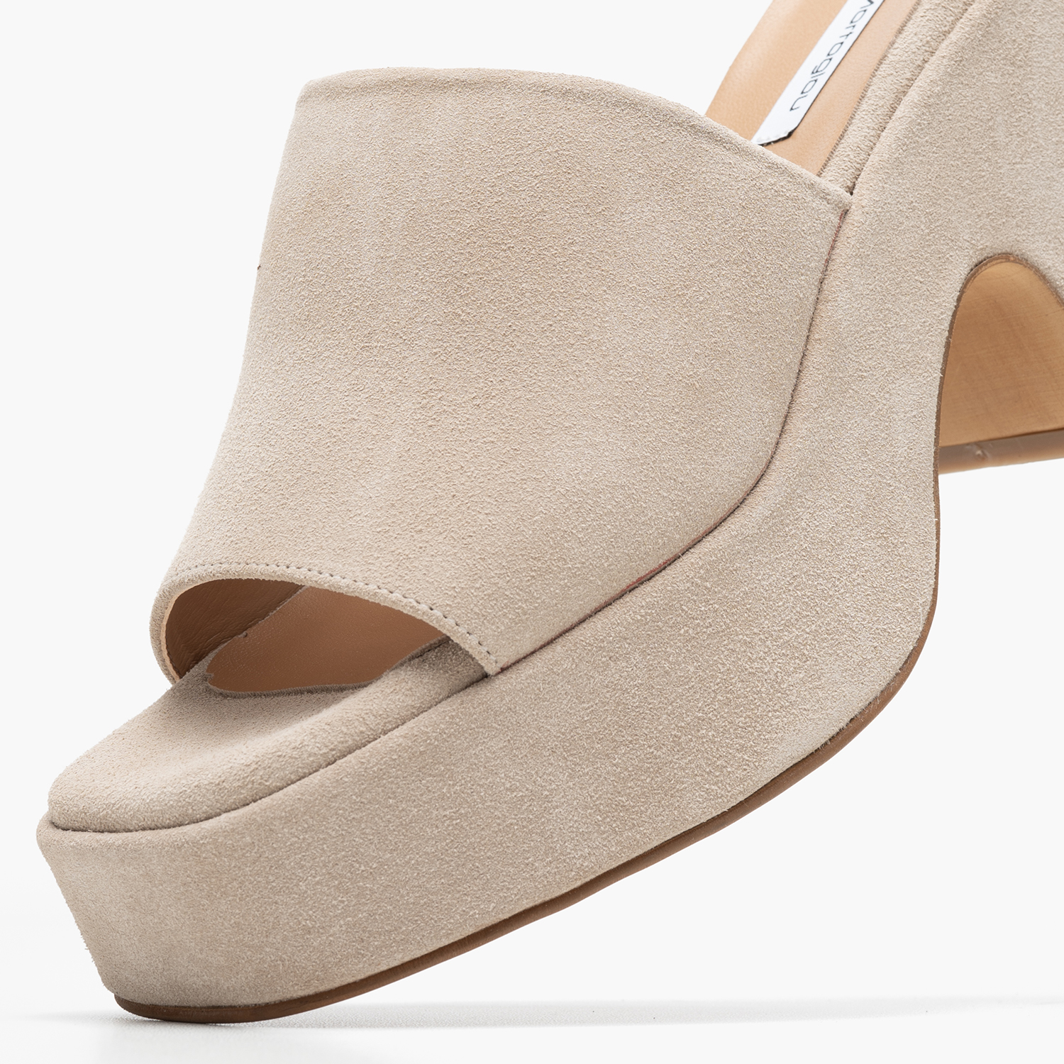 Women Mules 2544.53407 Beige Buckskin Mortoglou