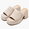 Women Mules 2544.53407 Beige Buckskin Mortoglou