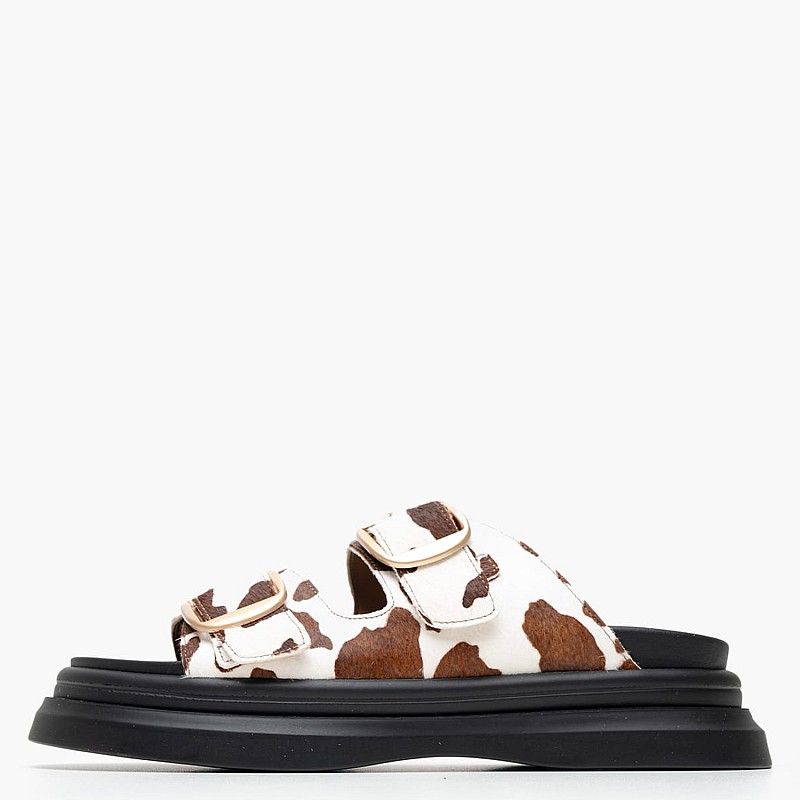 Γυναικεία Flats 2545.02314 Καφέ Pony Mortoglou