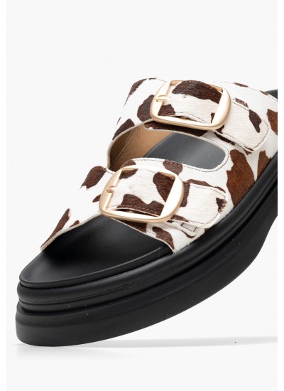 Γυναικεία Flats 2545.02314 Καφέ Pony Mortoglou