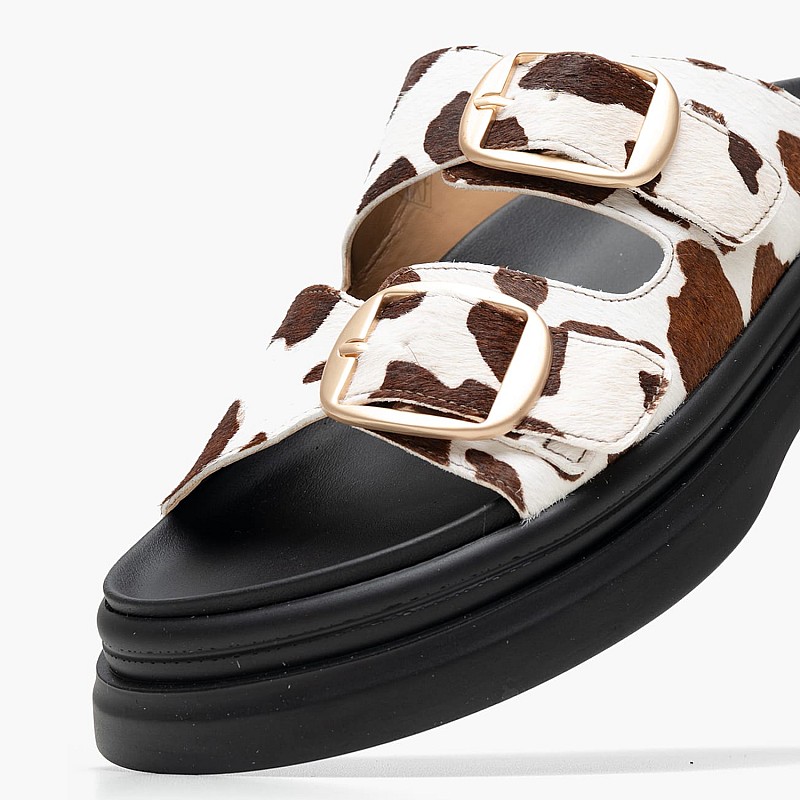 Γυναικεία Flats 2545.02314 Καφέ Pony Mortoglou