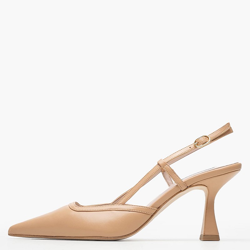 Women Pumps & Peeptoes Low 2548.738103 Beige Leather Mortoglou