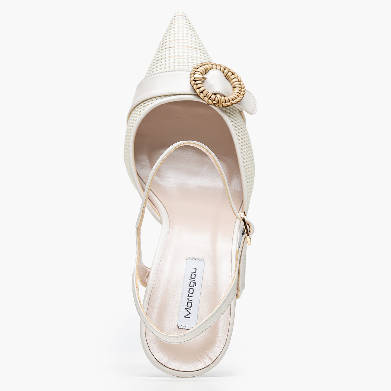 Γόβες & Slingbacks Ψηλές Mortoglou 2548.73891-White