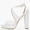 Women Sandals 2552.916128 White Leather Mortoglou Women Sandals 2552.916128 White Leather Mortoglou