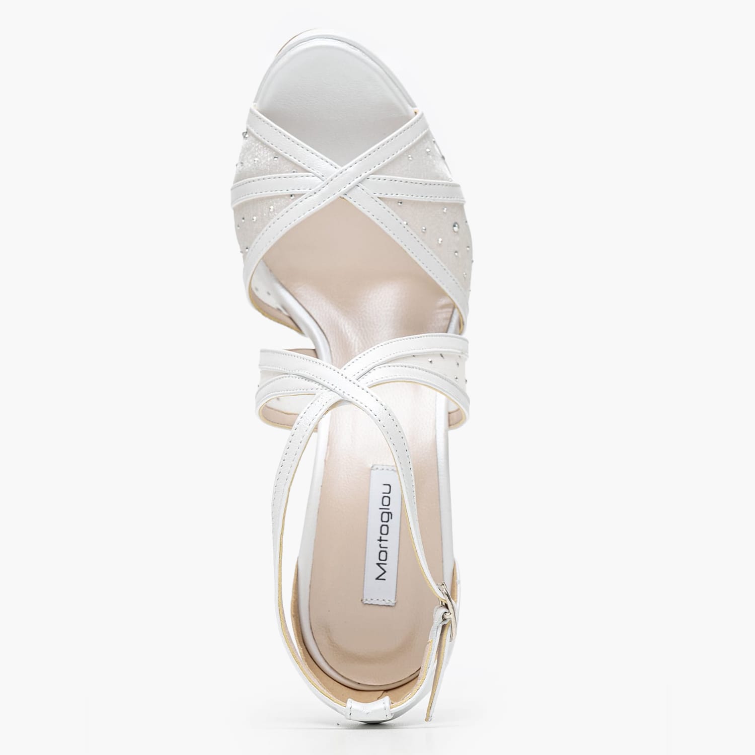 Women Sandals 2552.916128 White Leather Mortoglou Women Sandals 2552.916128 White Leather Mortoglou