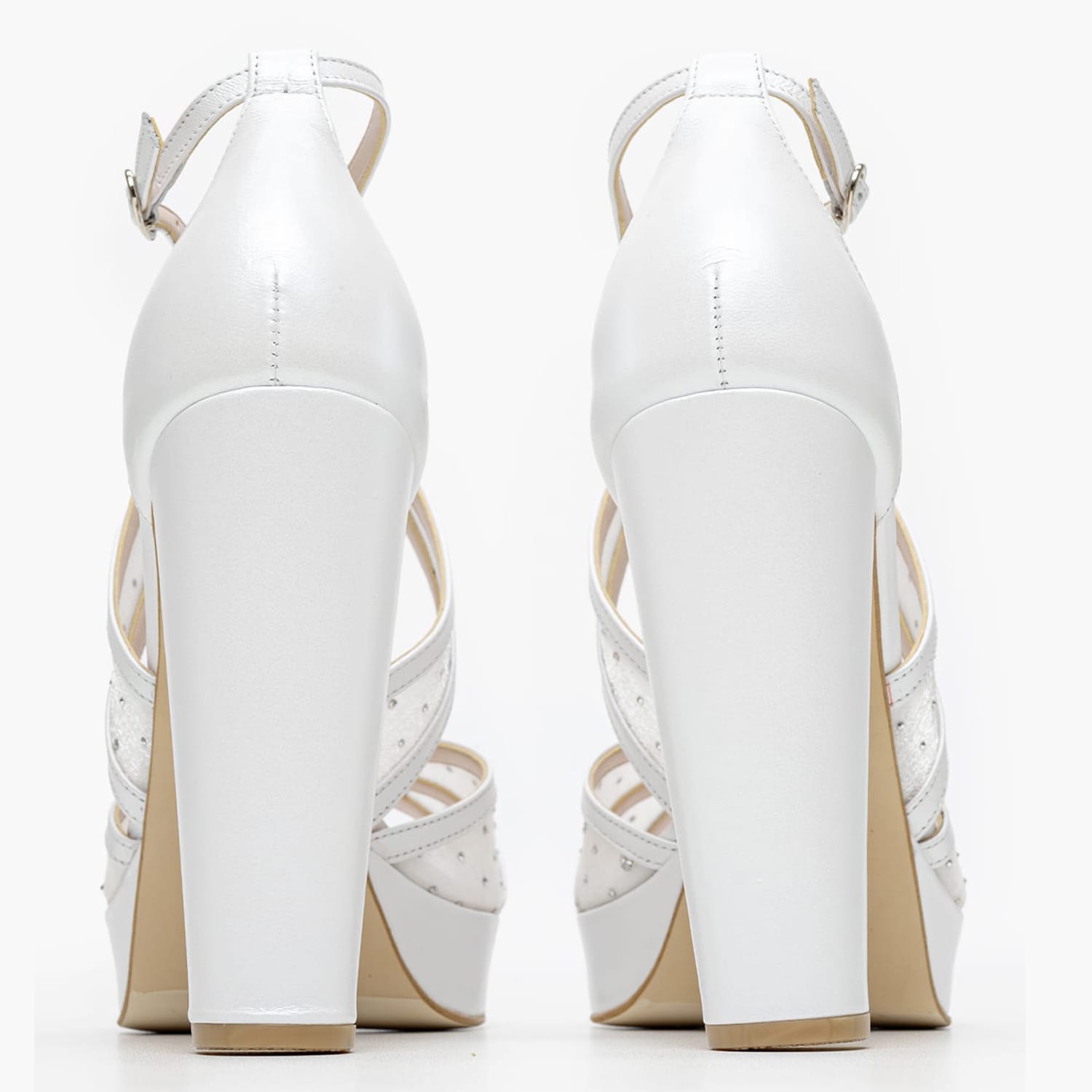 Women Sandals 2552.916128 White Leather Mortoglou Women Sandals 2552.916128 White Leather Mortoglou