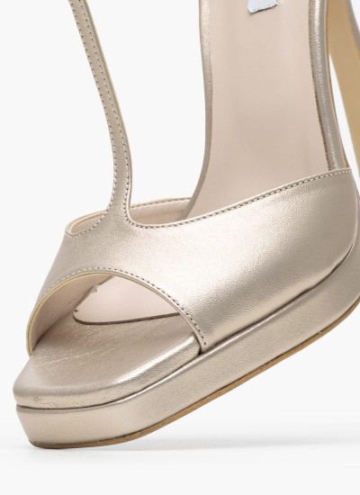 Γυναικείες Γόβες & Peeptoes Ψηλές 2450.100500 Άσπρο Δέρμα Mortoglou