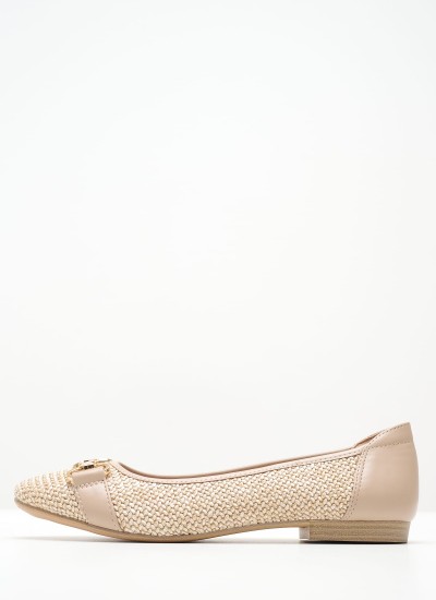 Γυναικείες Μπαλαρίνες Elastic.Ballerina Μαύρο Δέρμα Tommy Hilfiger