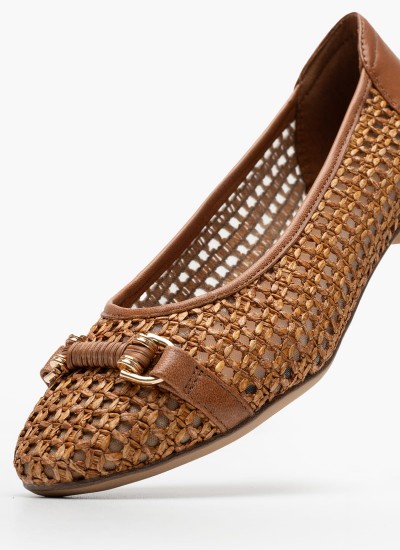 Γυναικείες Πλατφόρμες Χαμηλές 22305 Χρυσό ECOleather Tamaris
