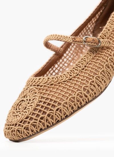 Γυναικείες Πλατφόρμες Χαμηλές 22305 Χρυσό ECOleather Tamaris