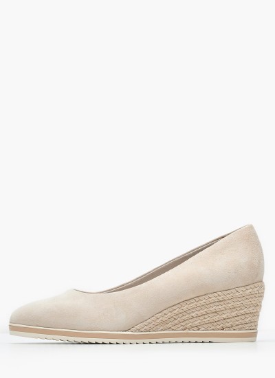 Γυναικείες Πλατφόρμες Χαμηλές 22305 Χρυσό ECOleather Tamaris