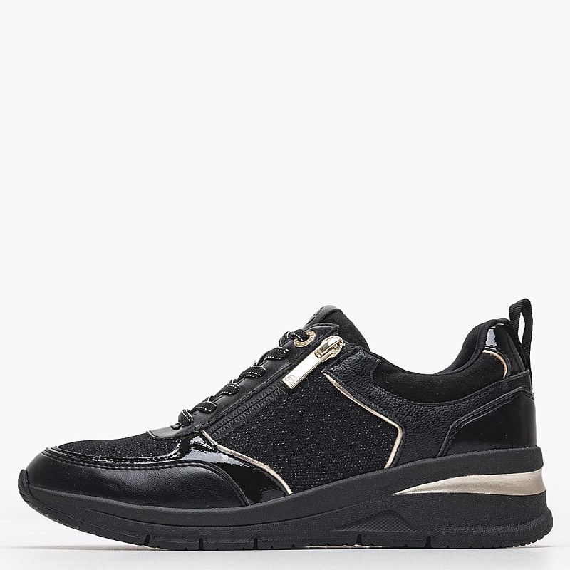Γυναικεία Παπούτσια Casual 23721 Μαύρο ECOleather-Ύφασμα Tamaris