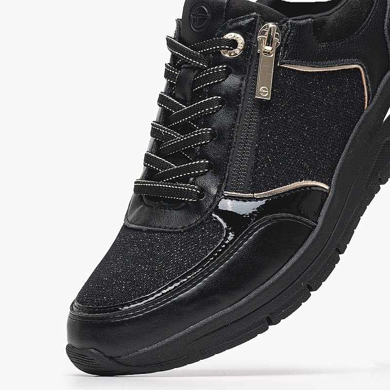 Γυναικεία Παπούτσια Casual 23721 Μαύρο ECOleather-Ύφασμα Tamaris