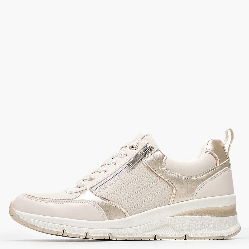 Γυναικεία Παπούτσια Casual 23721 Μπεζ ECOleather Tamaris