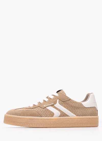 Γυναικείες Πλατφόρμες Χαμηλές 22305 Χρυσό ECOleather Tamaris