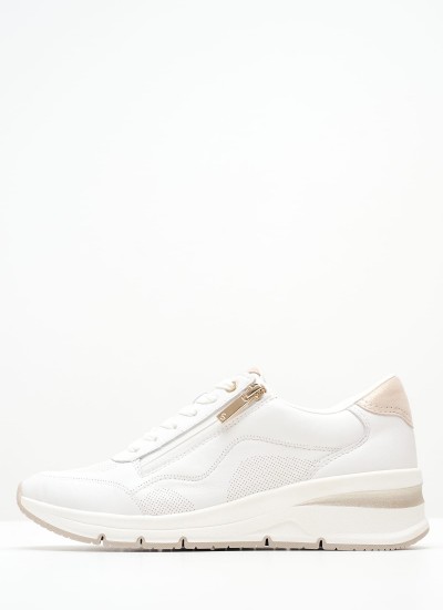 Γυναικείες Πλατφόρμες Χαμηλές 22305 Χρυσό ECOleather Tamaris