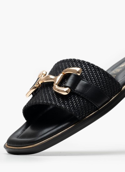 Γυναικεία Μοκασίνια 24313 Μαύρο ECOleather Tamaris
