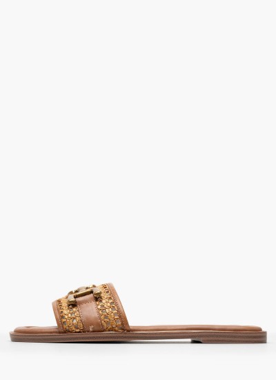 Γυναικείες Πλατφόρμες Χαμηλές 22305 Χρυσό ECOleather Tamaris