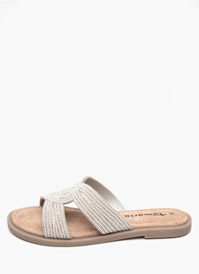 Γυναικείες Πλατφόρμες Χαμηλές 22305 Χρυσό ECOleather Tamaris