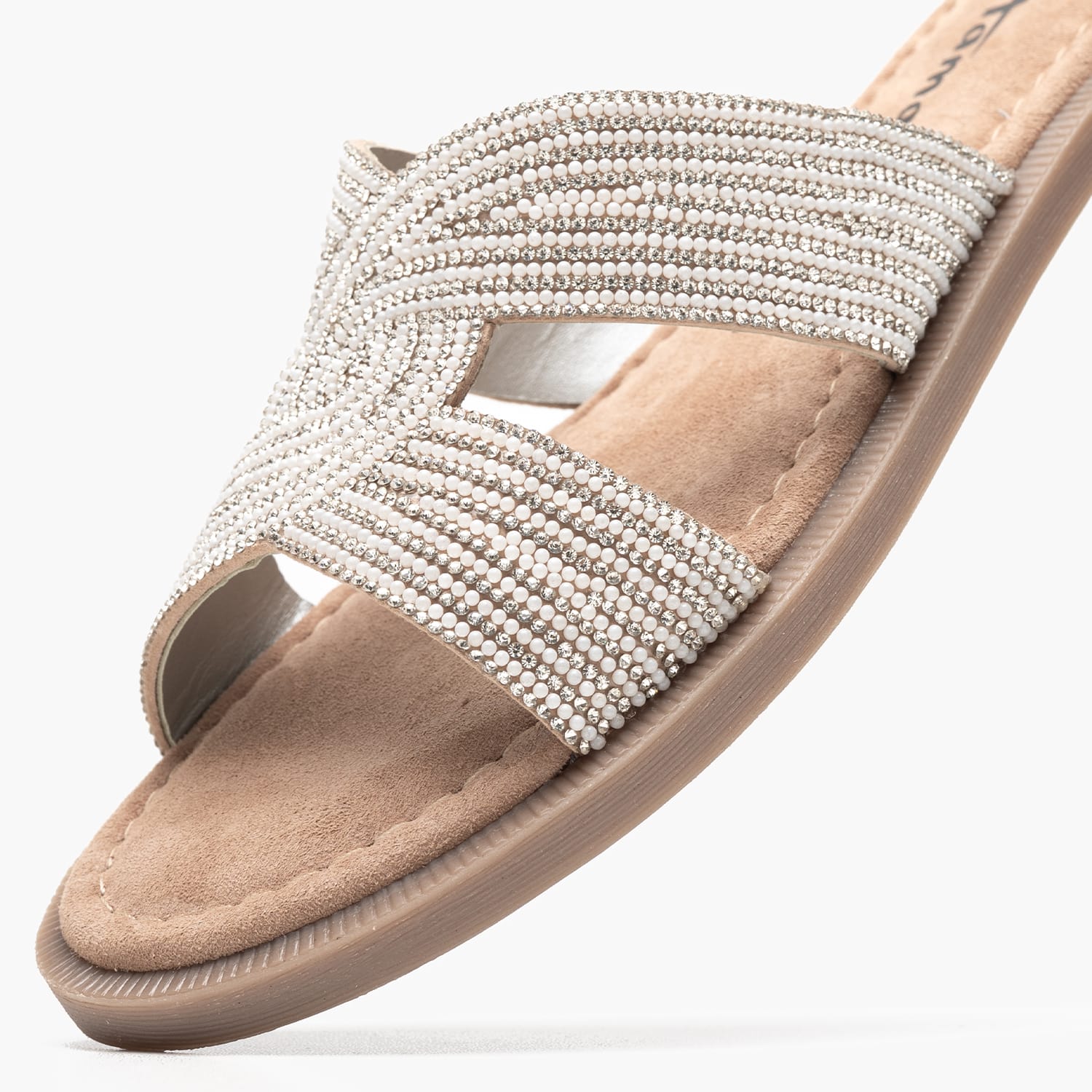 Γυναικεία Flats 27113 Ασημί Δέρμα Tamaris