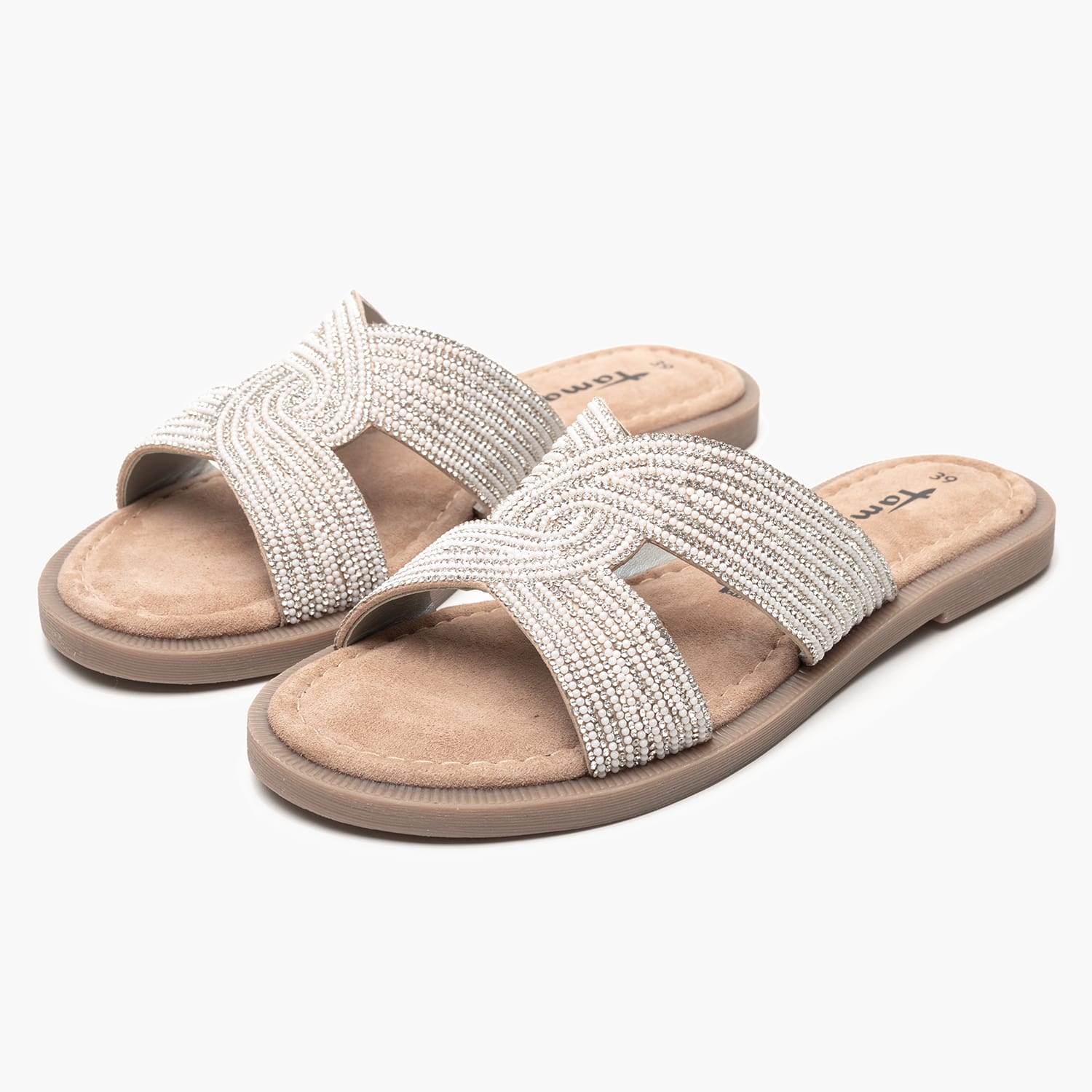 Γυναικεία Flats 27113 Ασημί Δέρμα Tamaris Γυναικεία Flats 27113 Ασημί Δέρμα Tamaris