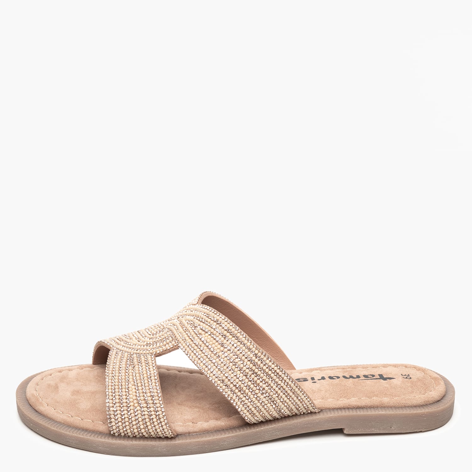 Γυναικεία Flats 27113 Μπρονζέ Δέρμα Tamaris