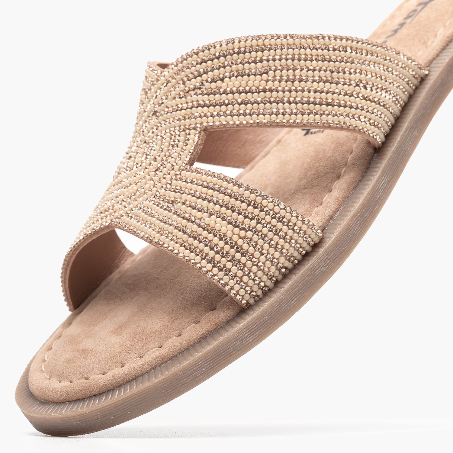 Γυναικεία Flats 27113 Μπρονζέ Δέρμα Tamaris