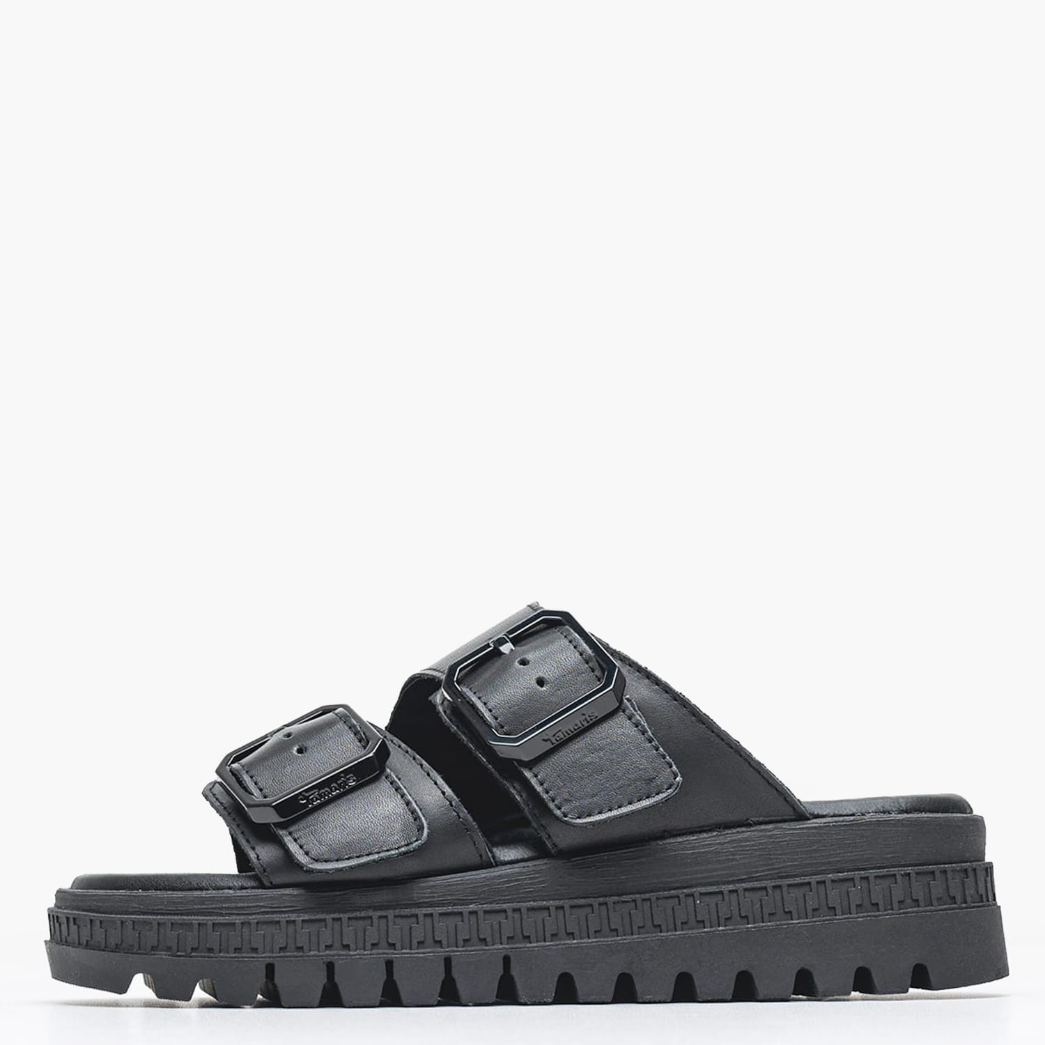 Γυναικεία Mules 27202 Μαύρο Δέρμα Tamaris