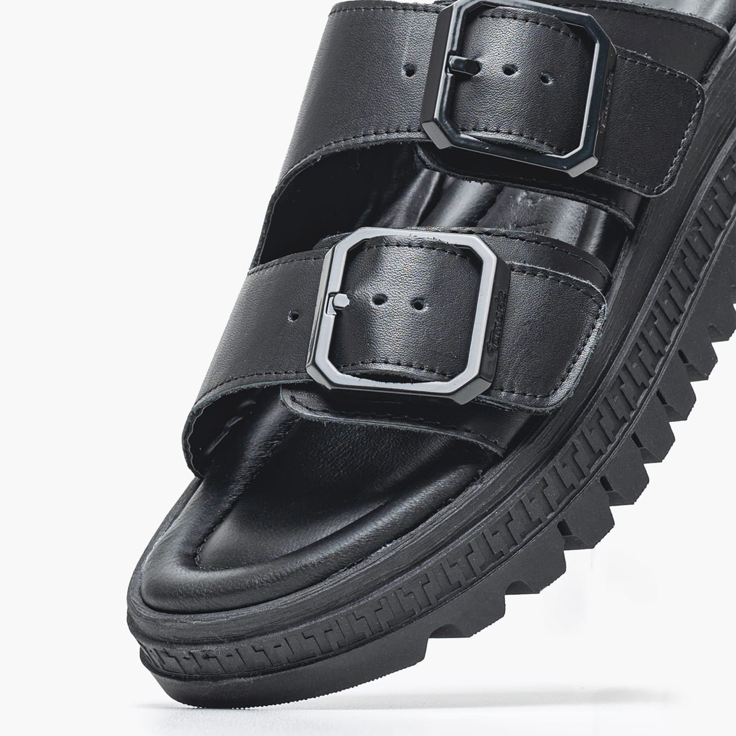 Γυναικεία Mules 27202 Μαύρο Δέρμα Tamaris