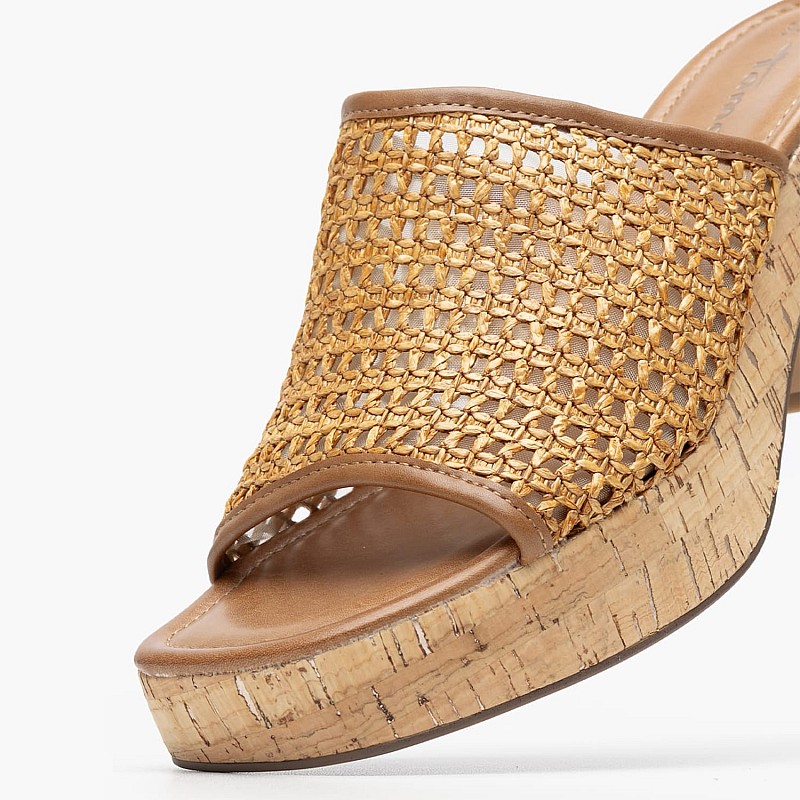 Γυναικεία Mules 27212 Ταμπά Ψάθα Tamaris