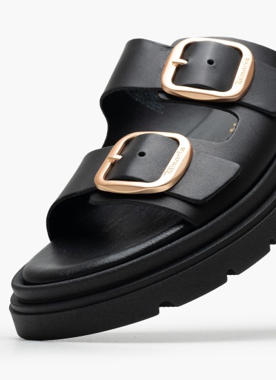 Γυναικεία Μοκασίνια 24313 Μαύρο ECOleather Tamaris