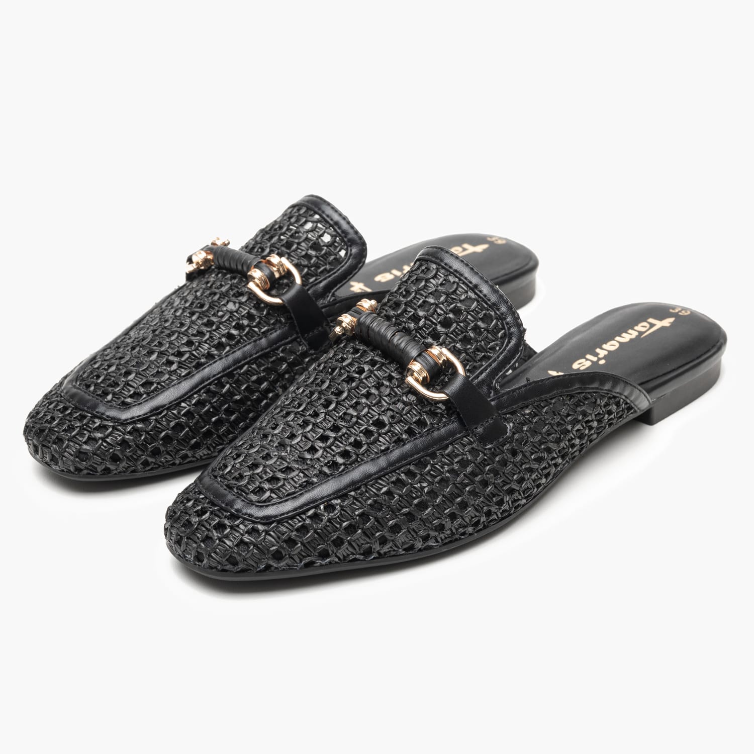 Γυναικεία Mules 27302 Μαύρο Ψάθα Tamaris Γυναικεία Mules 27302 Μαύρο Ψάθα Tamaris