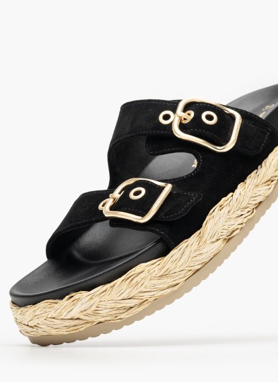 Γυναικεία Μοκασίνια 24313 Μαύρο ECOleather Tamaris
