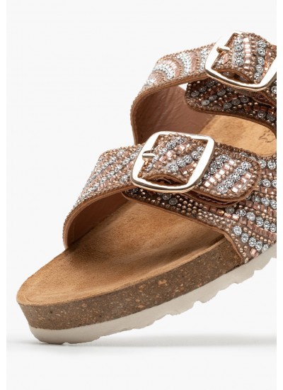 Γυναικεία Flats K6 Ταμπά Δέρμα Komis and Komis