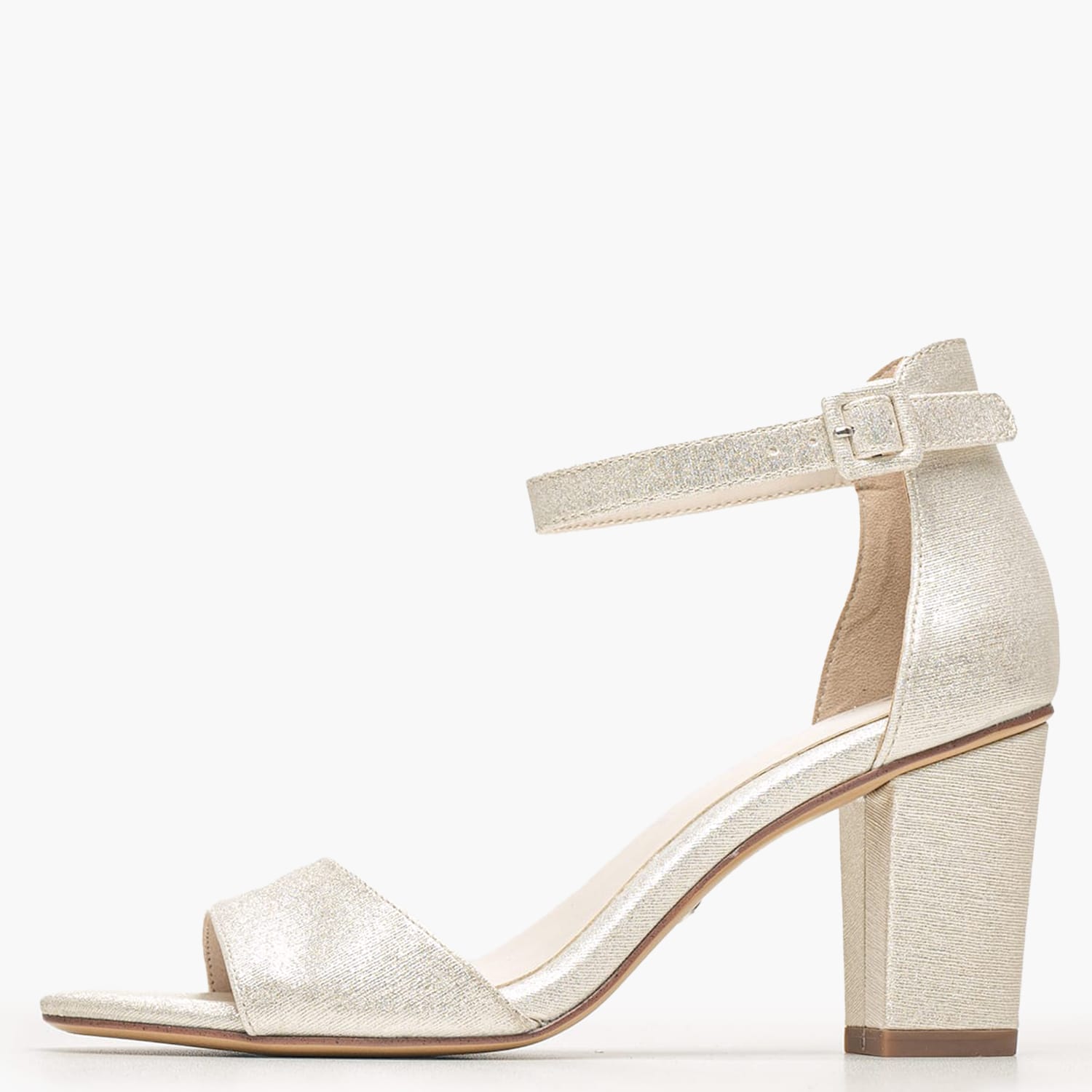 Γυναικεία Πέδιλα 28096 Πλατίνα Glitter Tamaris