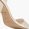 Γυναικεία Πέδιλα 28096 Πλατίνα Glitter Tamaris