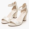 Γυναικεία Πέδιλα 28096 Πλατίνα Glitter Tamaris