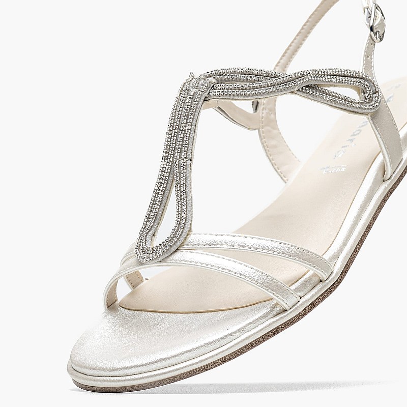 Γυναικεία Flats 28126 Άσπρο ECOleather Tamaris
