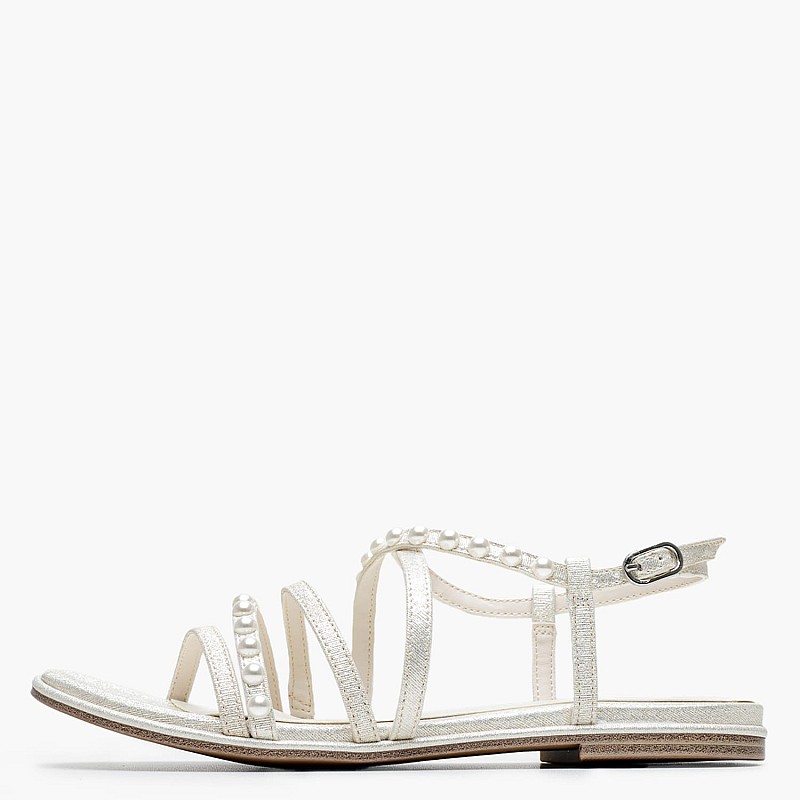 Γυναικεία Flats 28143 Ασημί ECOleather Tamaris