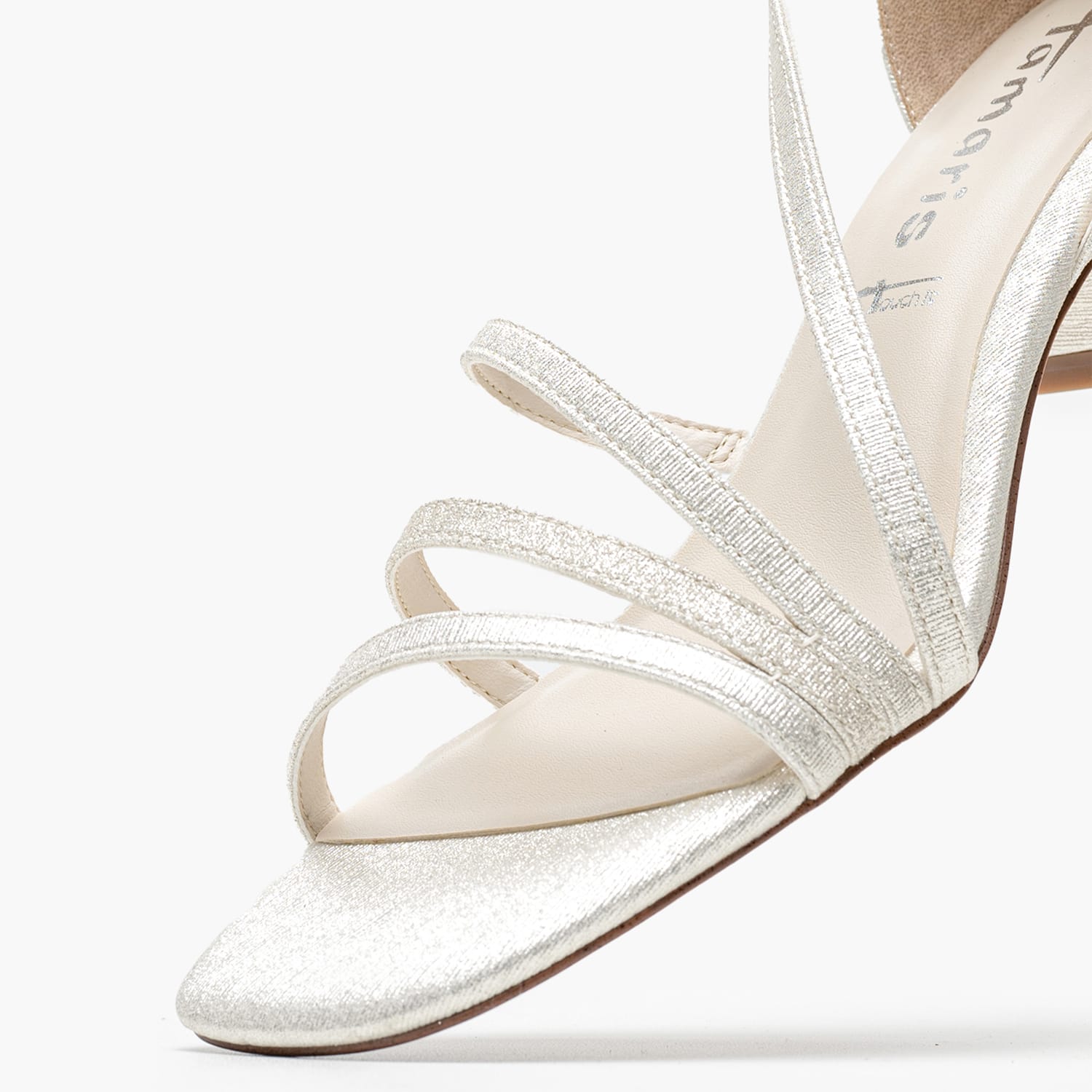 Γυναικεία Πέδιλα 28205 Ασημί ECOleather Tamaris
