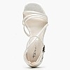 Women Sandals 28205 Silver ECOleather Tamaris