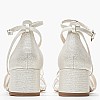 Women Sandals 28205 Silver ECOleather Tamaris