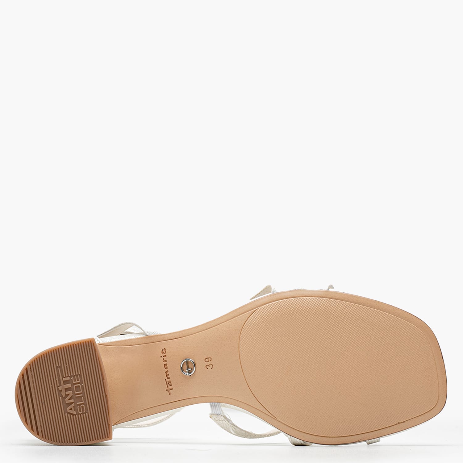 Women Sandals 28205 Silver ECOleather Tamaris