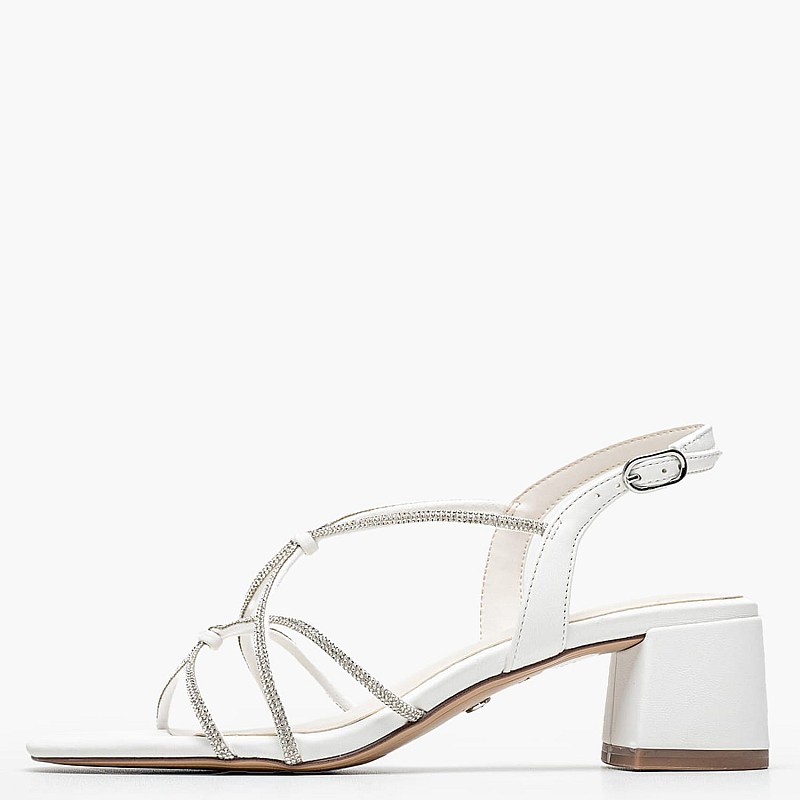 Γυναικεία Πέδιλα 28236 Άσπρο ECOleather Tamaris