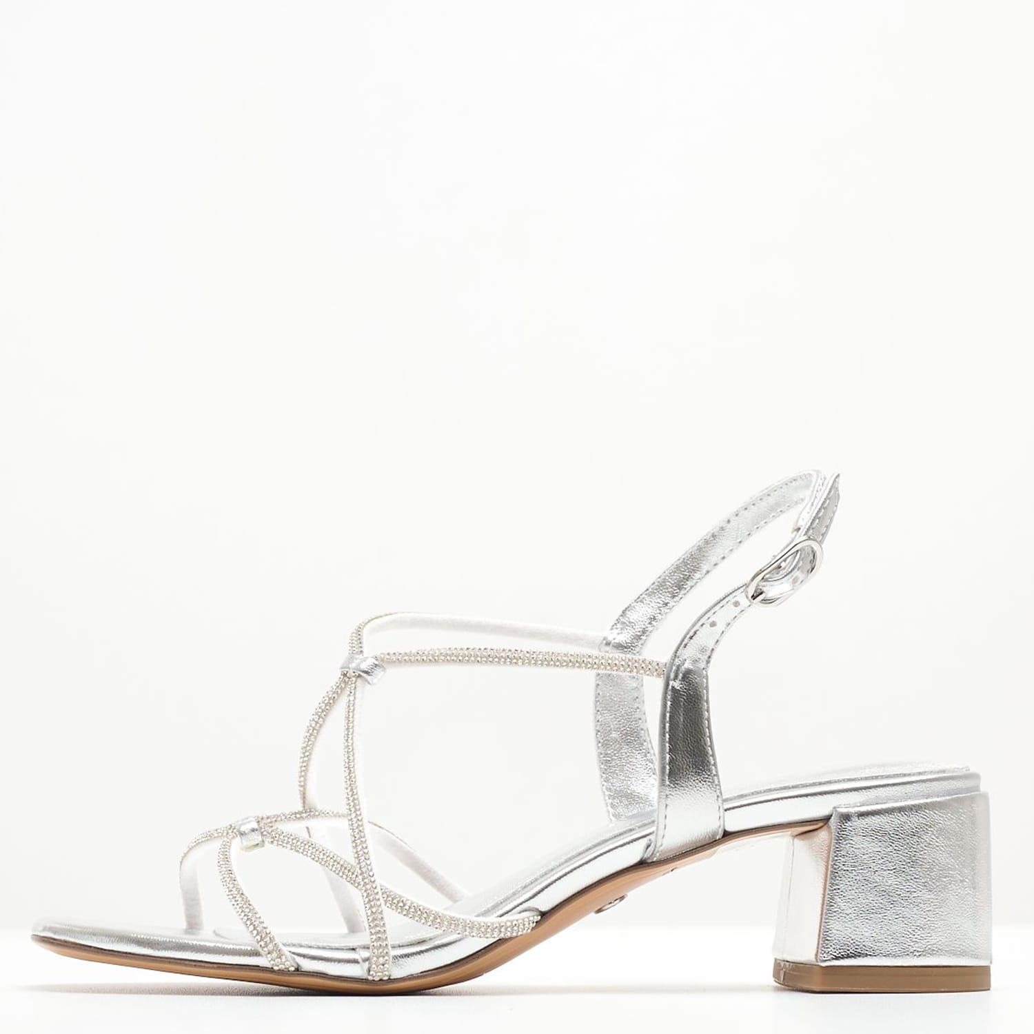 Γυναικεία Πέδιλα 28236 Ασημί ECOleather Tamaris