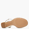 Γυναικεία Πέδιλα 28324 Πλατίνα Glitter Tamaris