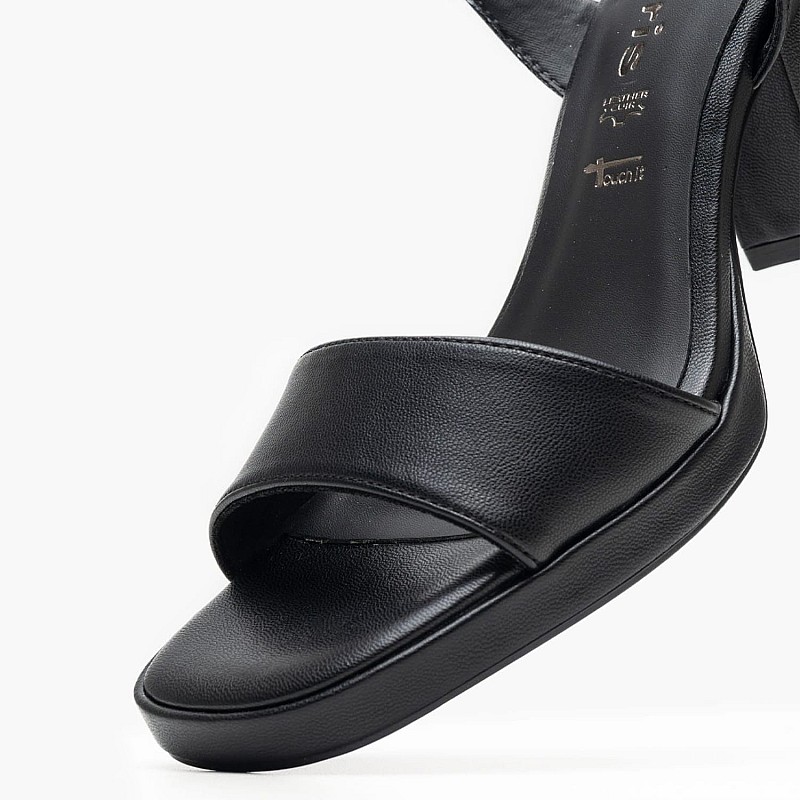 Γυναικεία Πέδιλα 28342 Μαύρο ECOleather Tamaris